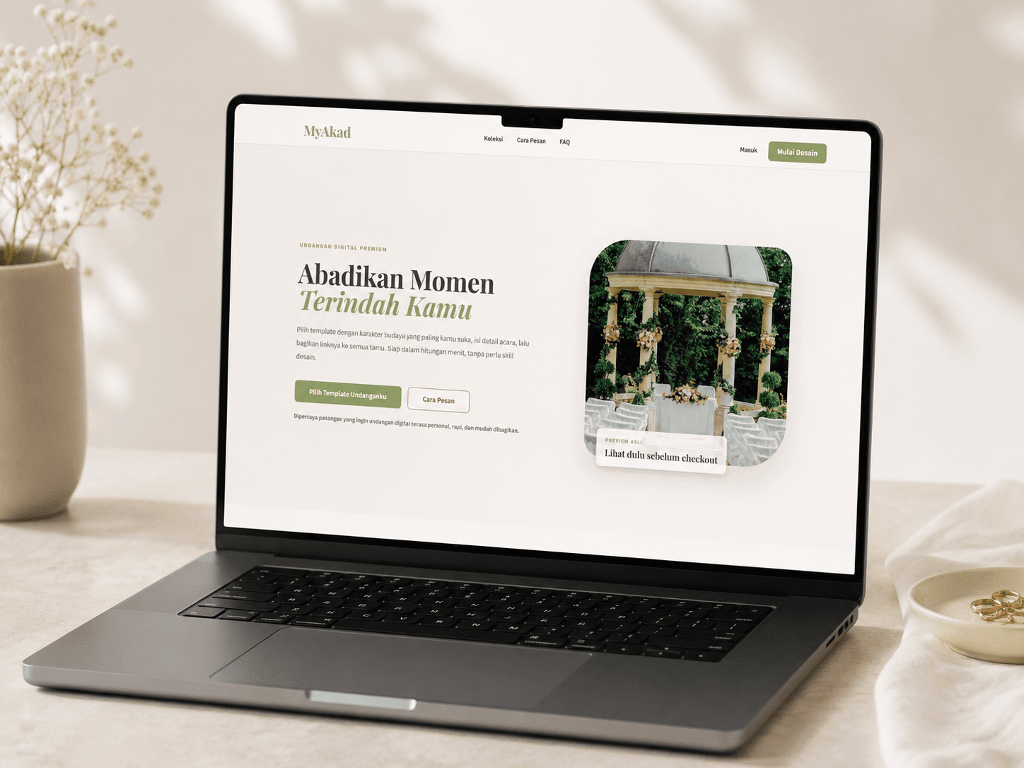 Tampilan dashboard sistem yang dibangun RefaadStack